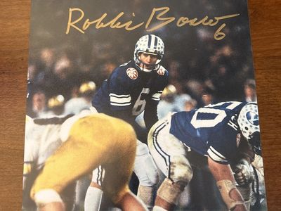 1984 Robbie Bosco Autograph BYU Hand Signed 8x10