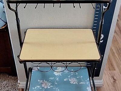 3 Tier Bar Cart on Wheels