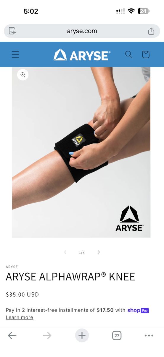 ARYSE ALPHAWRAP® KNEE Wrap