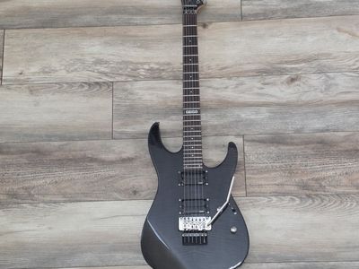 ESP LTD M-100FM See Thru Blk Floyd Rose Special Tremolo w/ Case