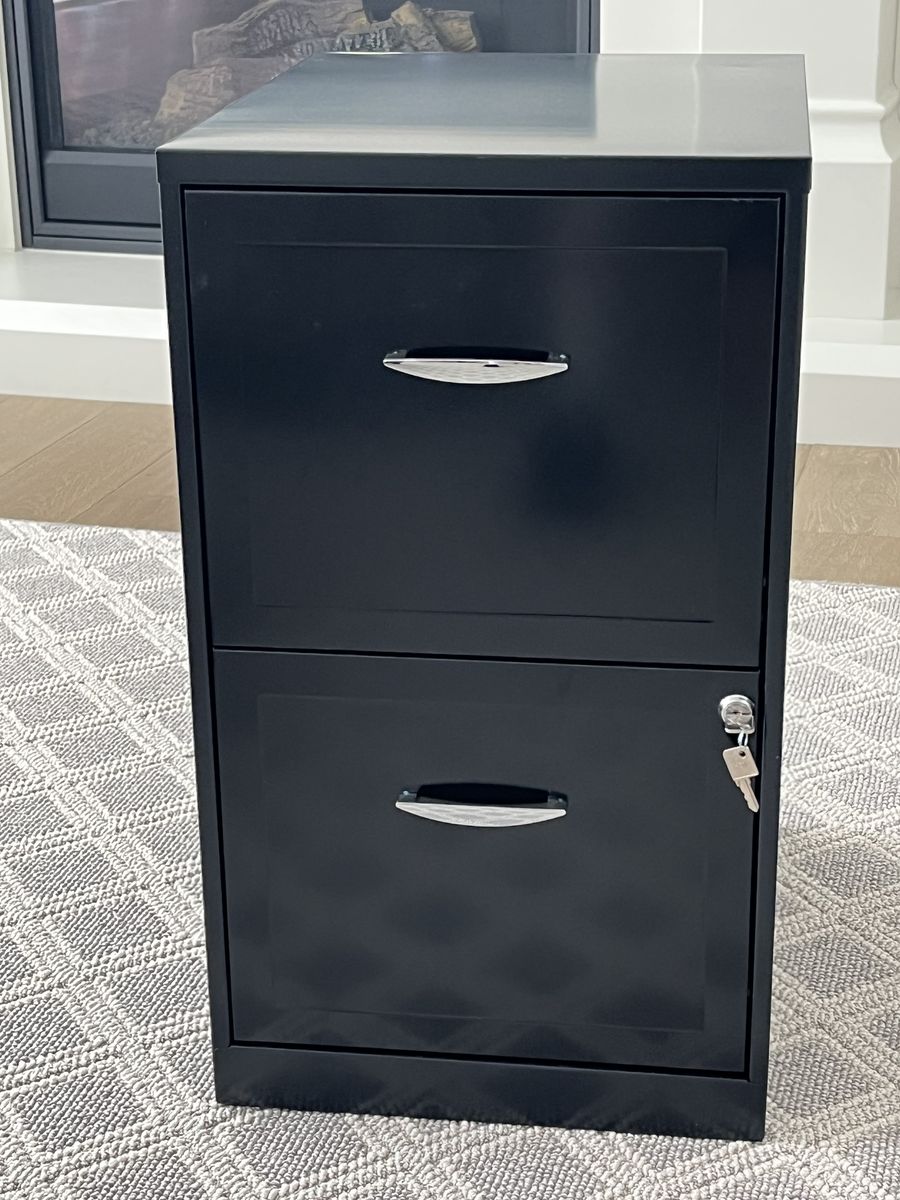 Black Metal File Cabinet