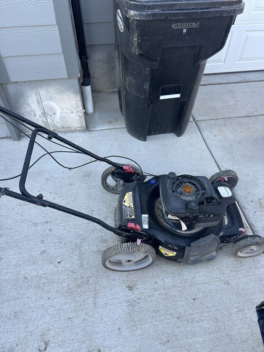 Free Craftsman mower and Schwinn bike