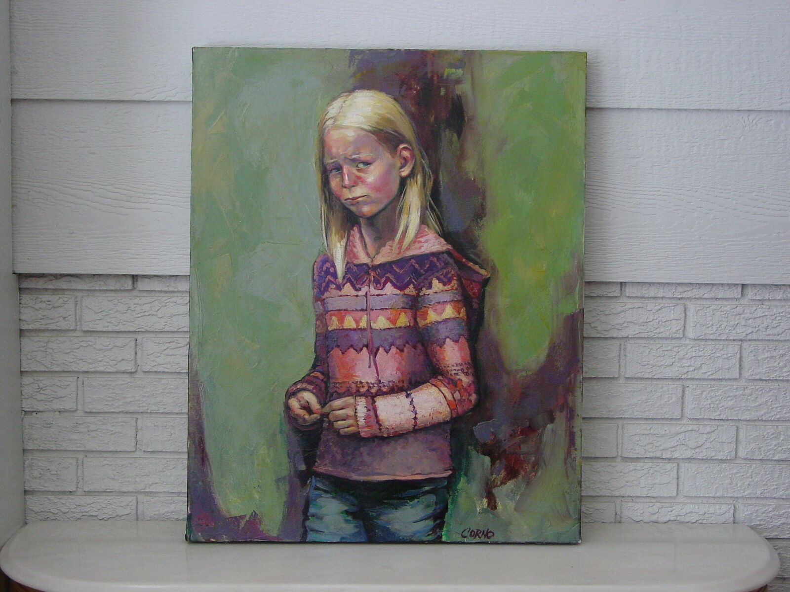 "The Pout " and 7 Other Original Oils by Famed Utah Artist Donna Corno!!!