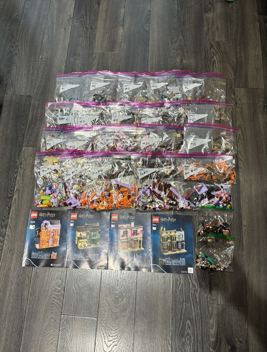 Harry Potter Diagon Alley LEGO Set 75978, 5544 Pieces, Instructions Incl.