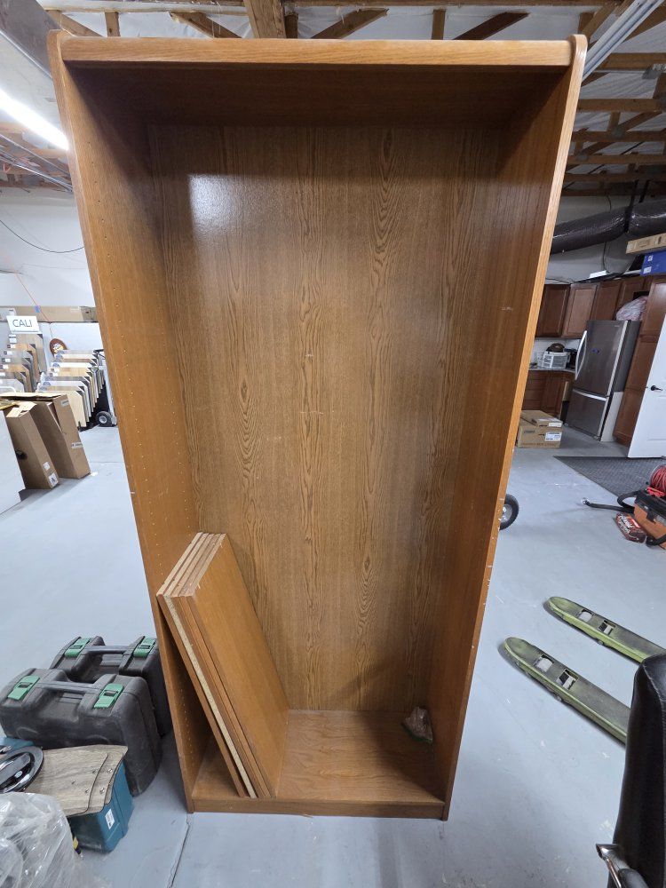 Large Wooden Bookcase / Shelf Unit - Adjustable Shelves for Versatile Storage 7 ft