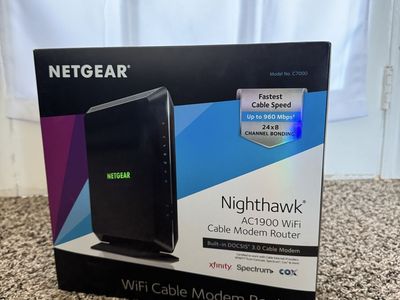 NETGEAR Nighthawk AC1900 WiFi Cable Modem Router C7000 DOCSIS 3.0