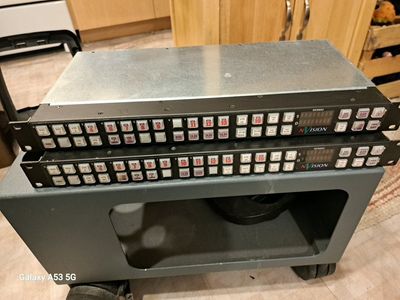 NVISION NV9602 Master Control Switchers (Pair) - Broadcast Video/Audio Production