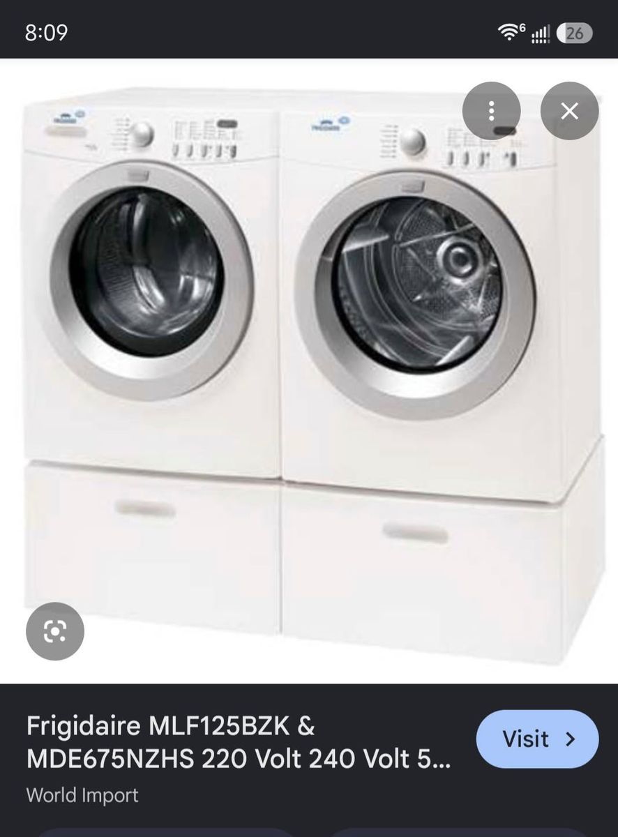washer and dryer