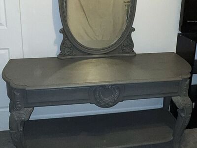 Custom Made Vanity/Table- Mirror Is Removable