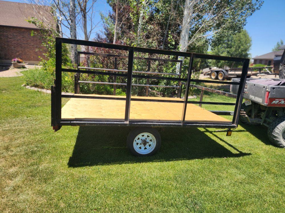 Utility Trailer - Compact, Multi-purpose, with Tilting Bed for Easy Loading