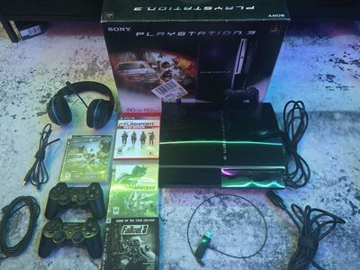 Sony PS3 CECHE01 Backwards Compatible Bundle - CIB MotorStorm Box Enhanced OS