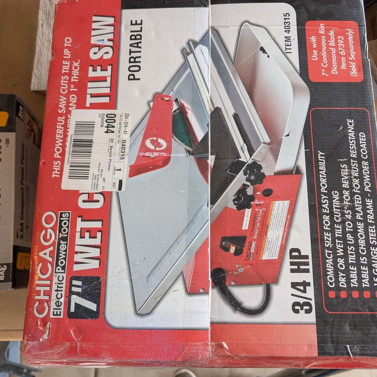 New Tile Saw