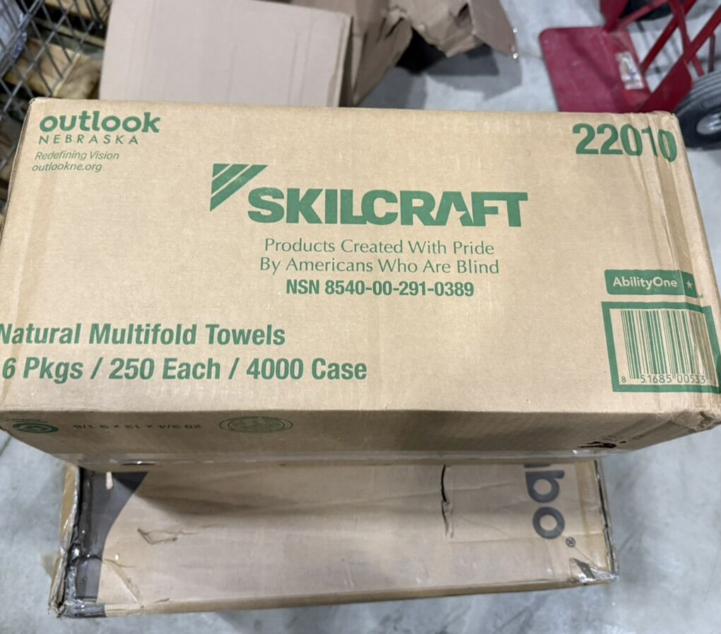 2 New Skilcraft Multifold Paper Towels, Case Of 16