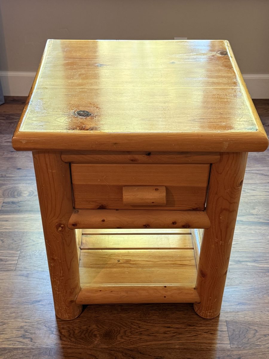Log Nightstand - Lily Rogers one of a kind