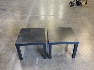 Set of 2 Black Side/End Tables