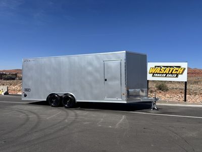 2026 ALCOM Silver Enclosed Car Hauler 8.5x20 XLT P