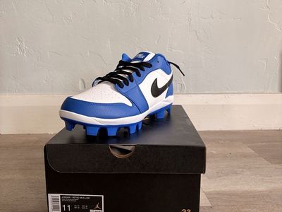 Nike Jordan 1 Retro MCS Low Royal Blue White Cleats Men's Size 11