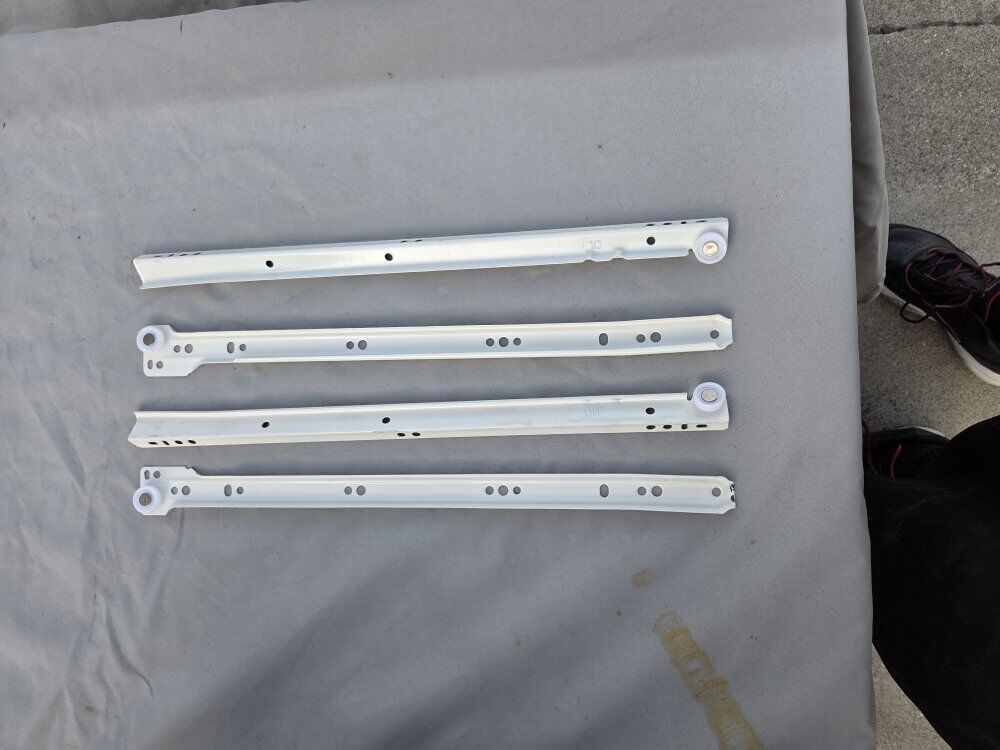 White Euro Slides. Boxes or Singles.