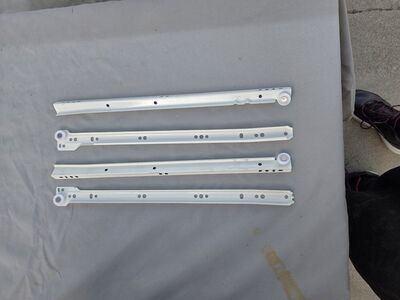 White Euro Slides. Boxes or Singles.