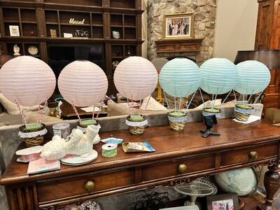 6 Hot Air Balloons For Baby Shower