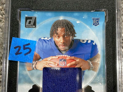 Malik Nabers New York Giants graded slabs $25-$28