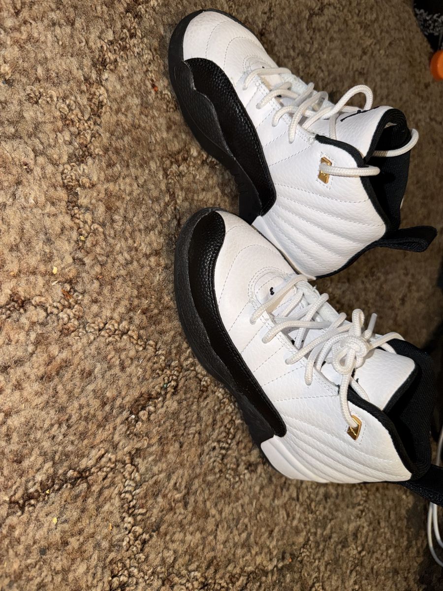 Nike Air Jordan 12 Retro White Black Taxi Sneakers