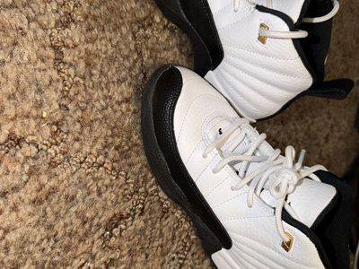 Nike Air Jordan 12 Retro White Black Taxi Sneakers
