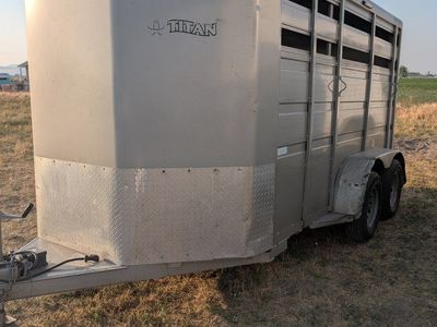 2016 Titan Aluminum Bumper Pull Horse/Livestock Trailer with Tack Room