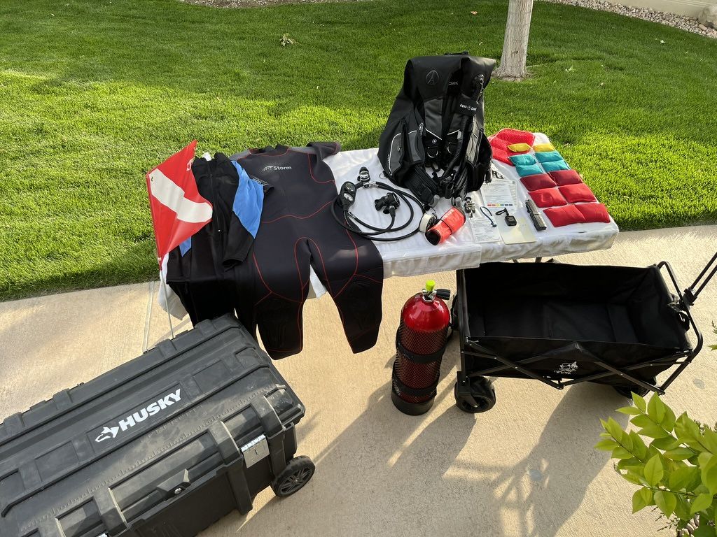 Aqua Lung SCUBA Gear, Complete Set Up, Premium, Freshly Serviced, Comes with Dive Ready GoPro