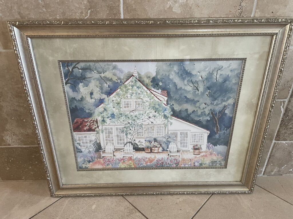 Large Framed Print Of Helen Paul Watercolor