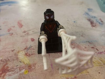 LEGO Miles Morales Spider-Man Minifigure with Web Accessories