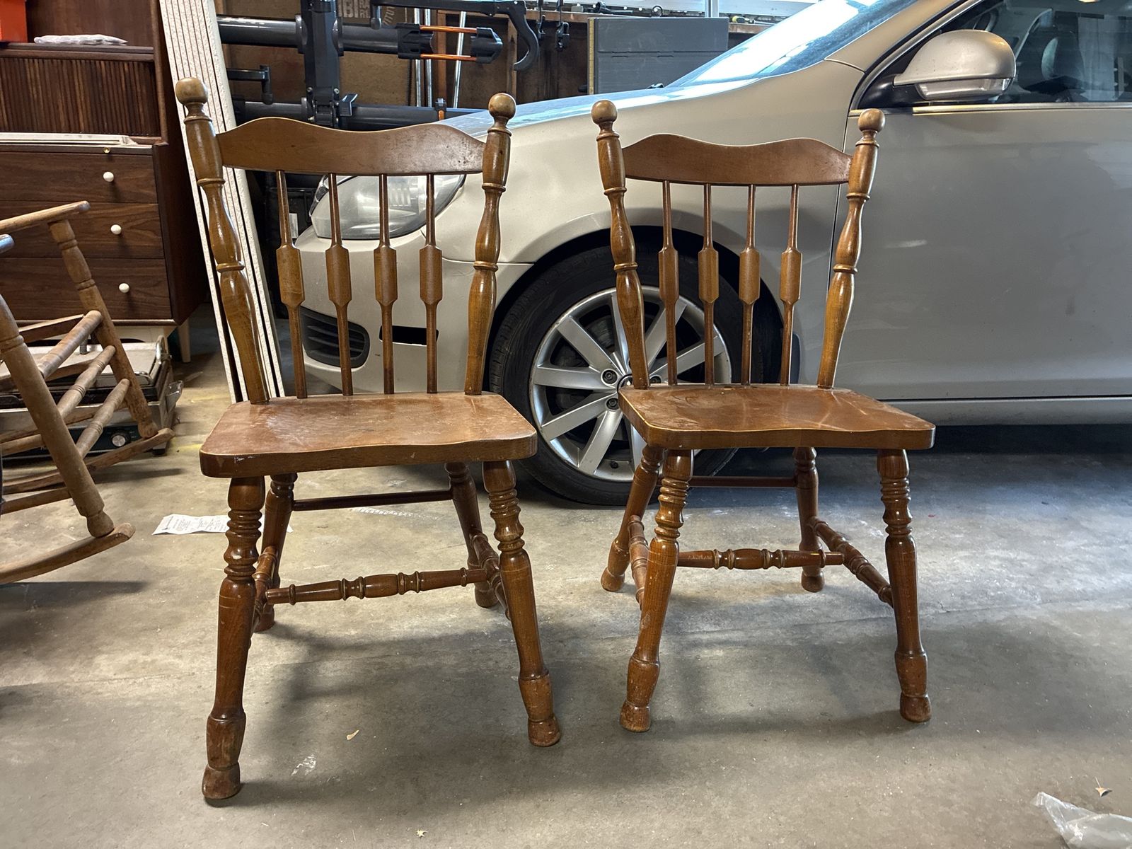 2 solid chairs