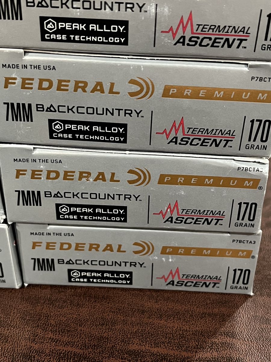 7mm Backcountry Federal Terminal Ascent Ammo