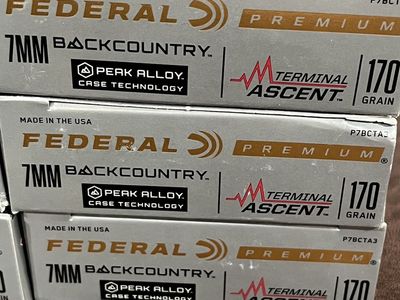7mm Backcountry Federal Terminal Ascent Ammo