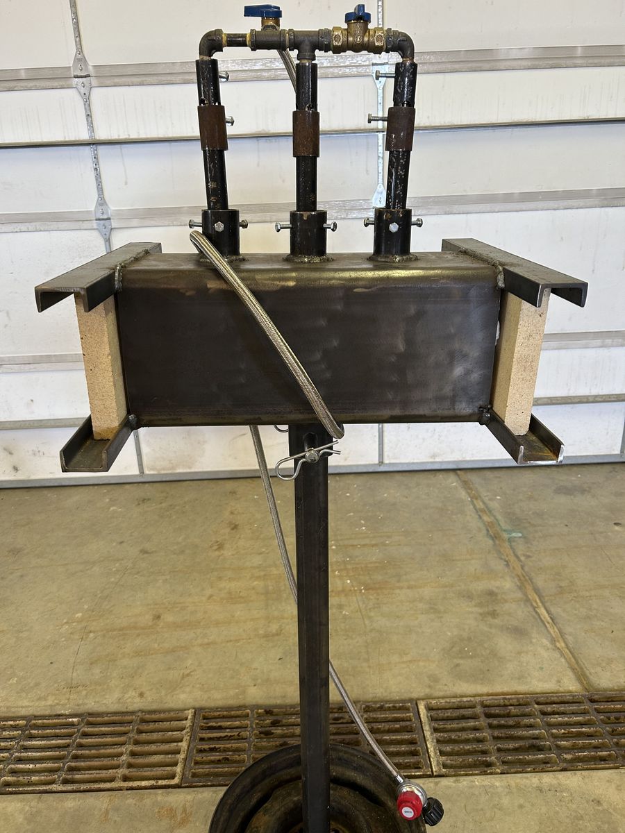 3 Burner Propane Gas Forge 8"x8"x18"