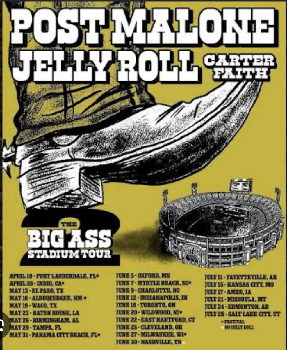 Post Malone and Jelly Roll Tickets