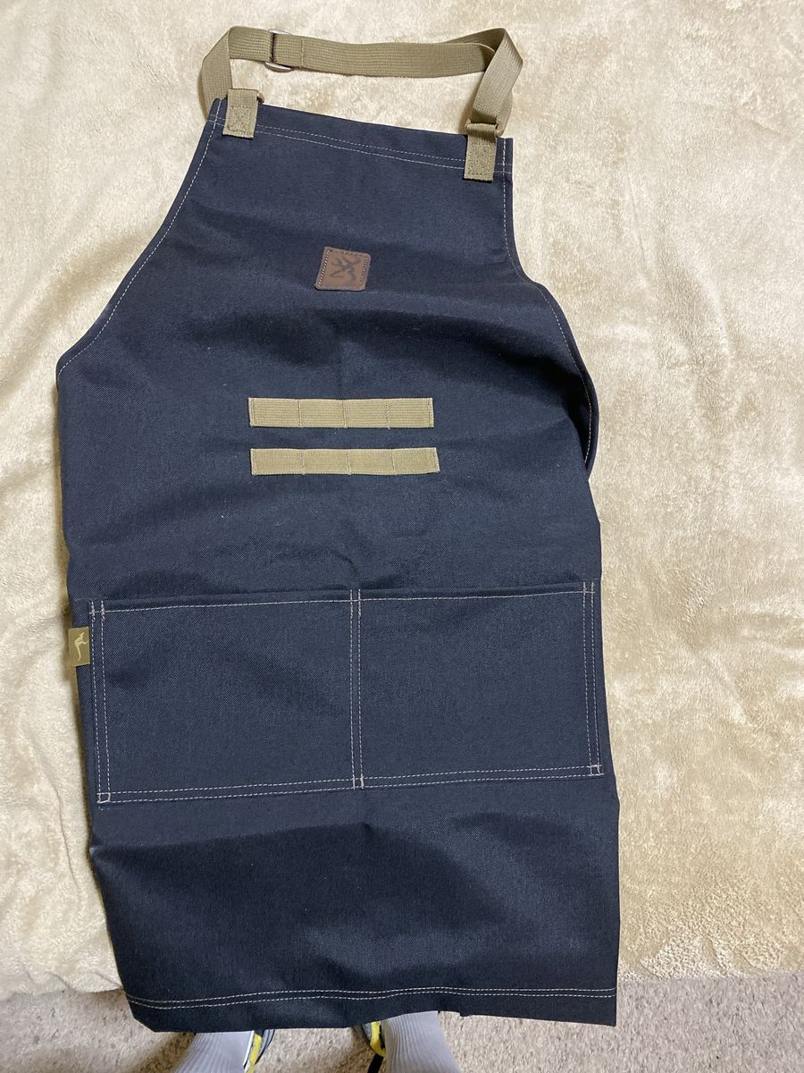 Browning Black Canvas Utility Apron for grilling with Adjustable Straps & Pockets