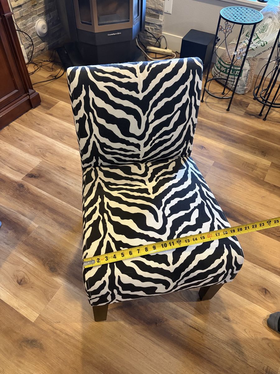 Zebra accent chairs