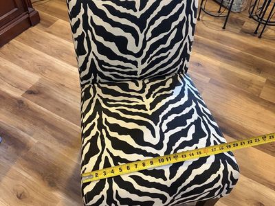 Zebra accent chairs