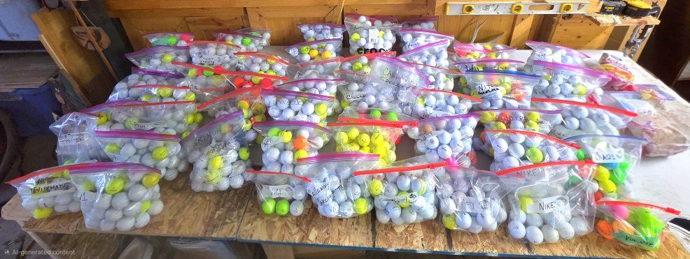 Golf balls, like new