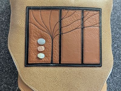 Handmade leather crossbody bag