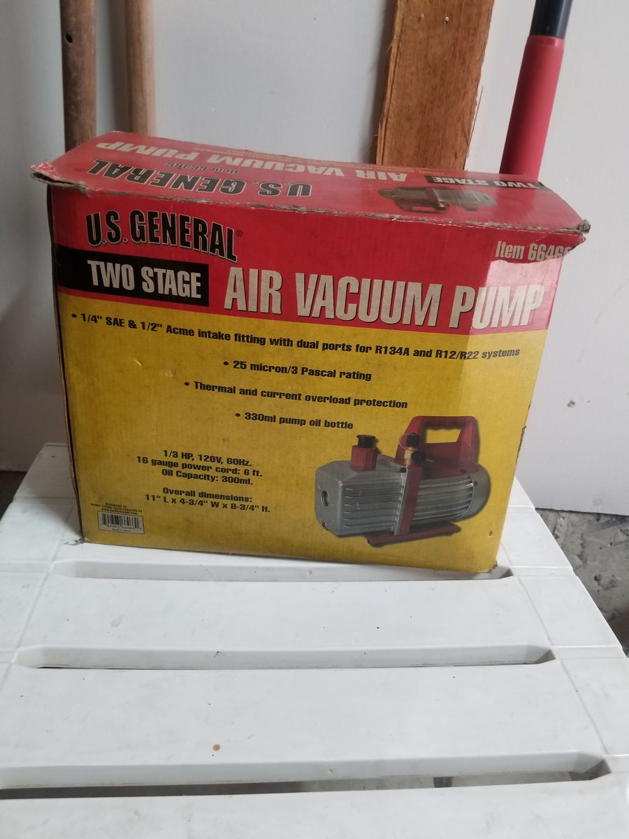 US General 2 Stage Air Vac Pump
