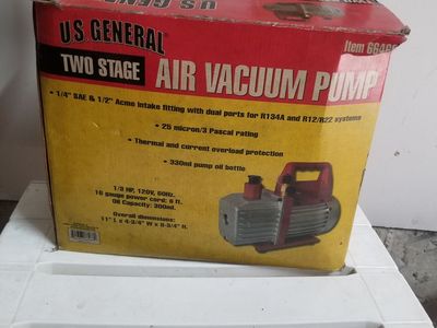US General 2 Stage Air Vac Pump