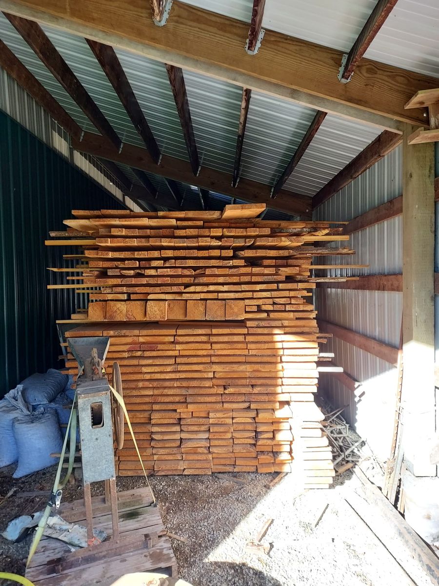Rough Cut Lumber – Air Dried – Large Stack
