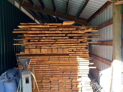 Rough Cut Lumber – Air Dried – Large Stack