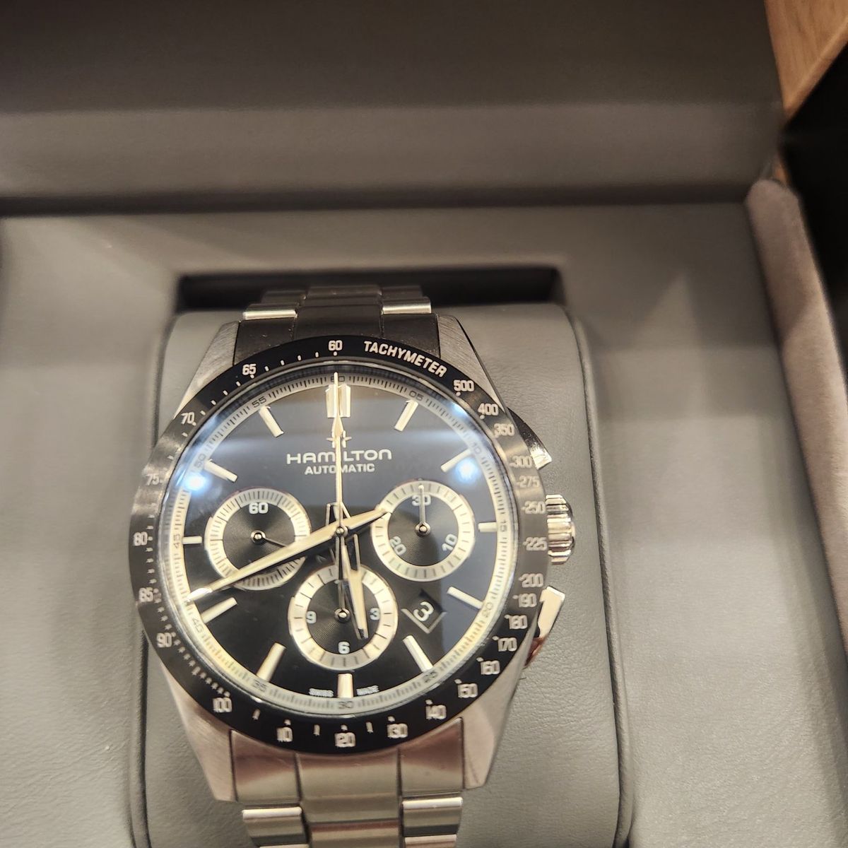 Hamilton Jazzmaster chronograph Automatic Performer 42mm Watch H36606130 Box & Papers