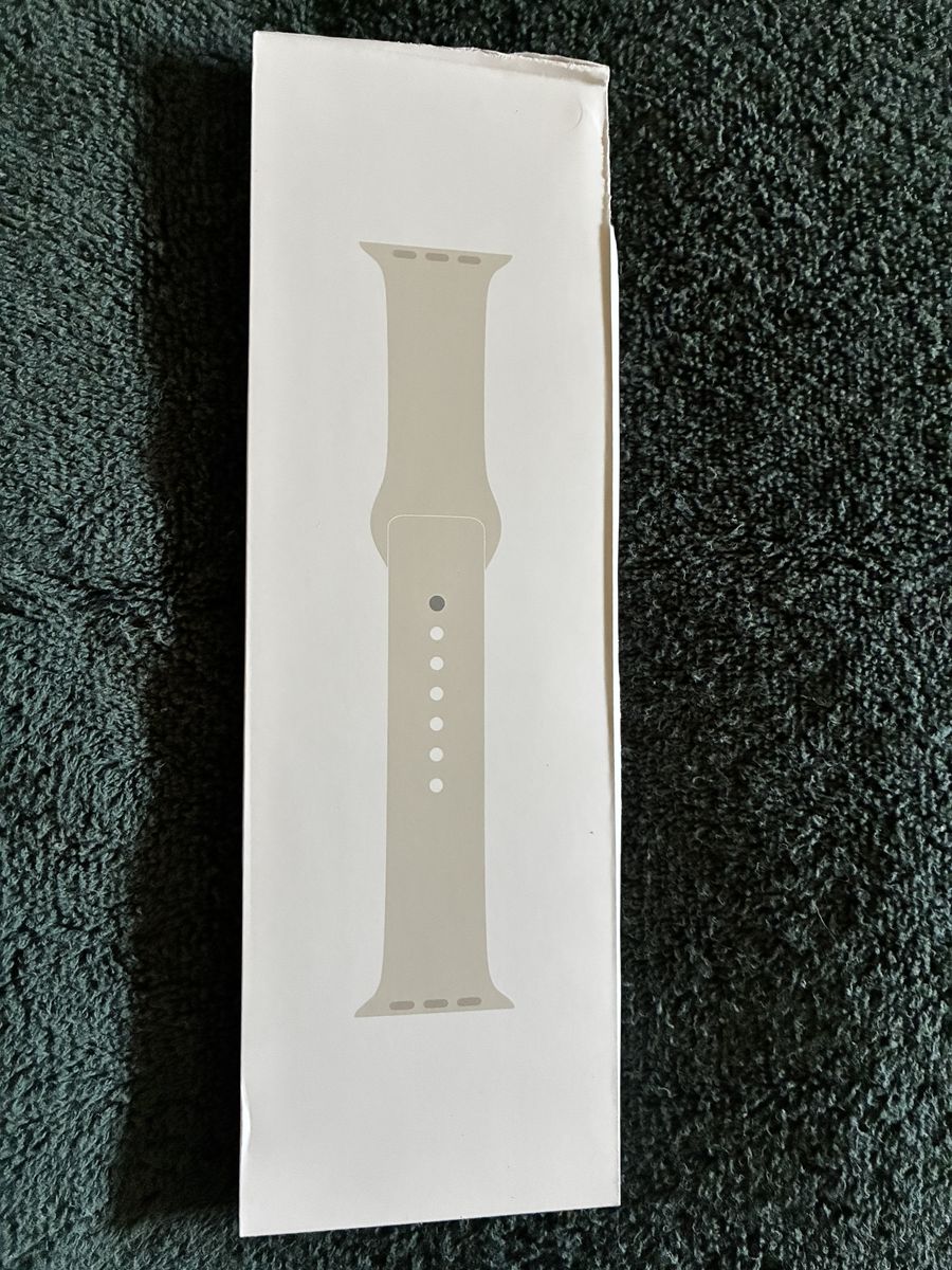 APPLE Watch Starlight Sport Band SE Models 40mm OEM - Size S/M Brand New