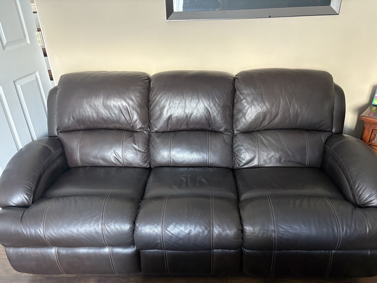 Loveseat & Couch Leather Set (reclining)