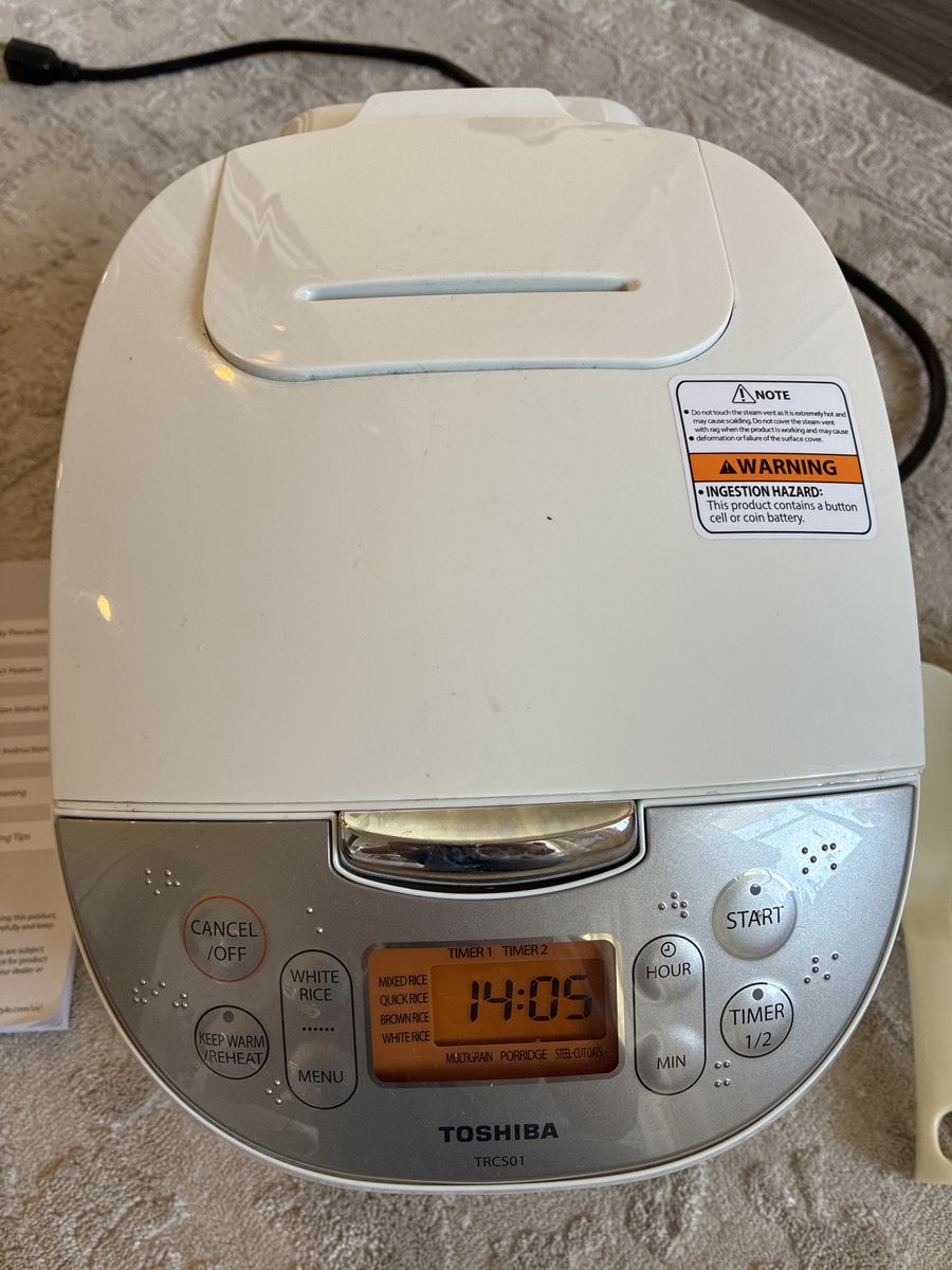 Toshiba rice cooker - TRCS01