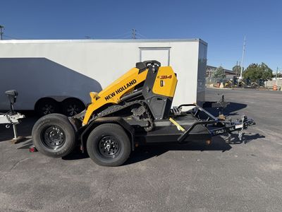 NEW HOLLAND C314 Mini Skid + 12’ LOAD TRAIL TILT TRAILER RENTAL